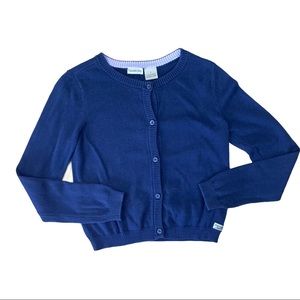 Calvin Klein Jeans girls navy button up cardigan